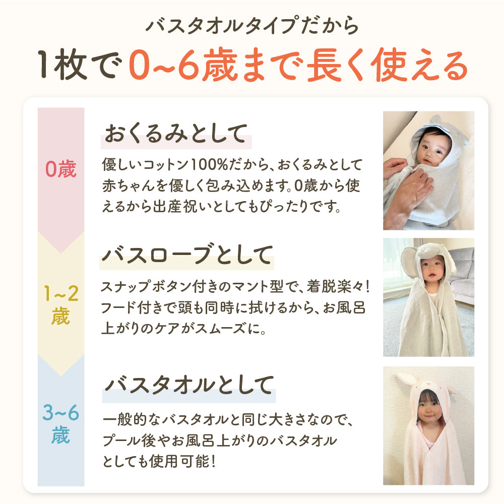 BabyGoo|ベビーバスローブ